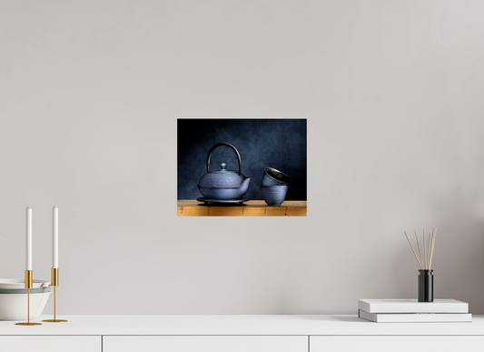 12 x 9″, Photo Print On Fuji Crystal DP II Tea Ceremony in Light | Chinese Teapot & Cups Fine Art Print