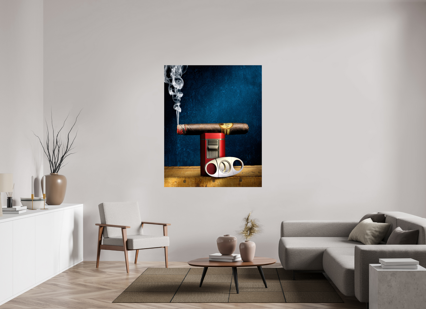 47 x 58.7″, Glossy Canvas Oliva O