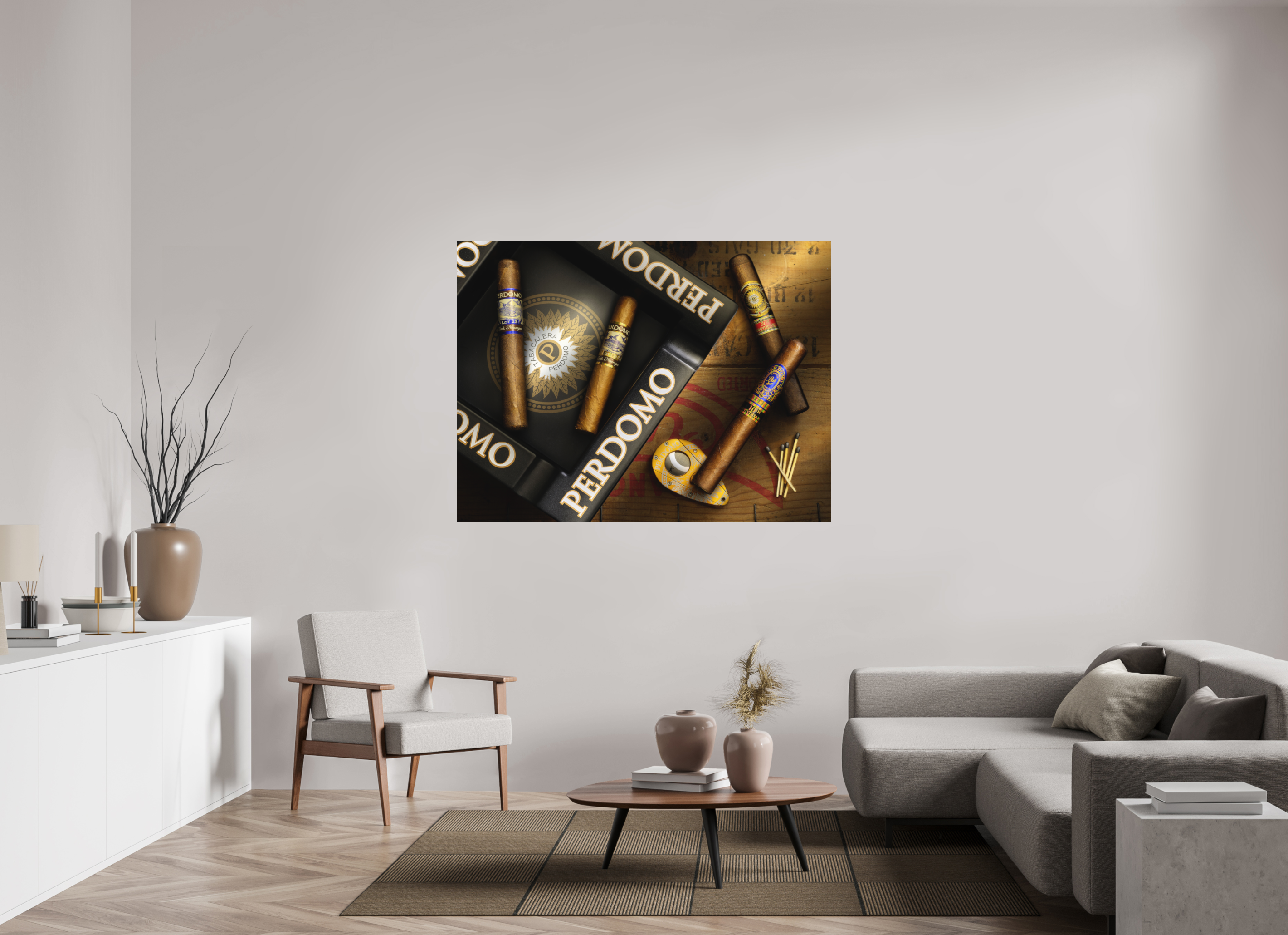 60 x 45″, Metal Print Ready To Hang Perdomo Cigars