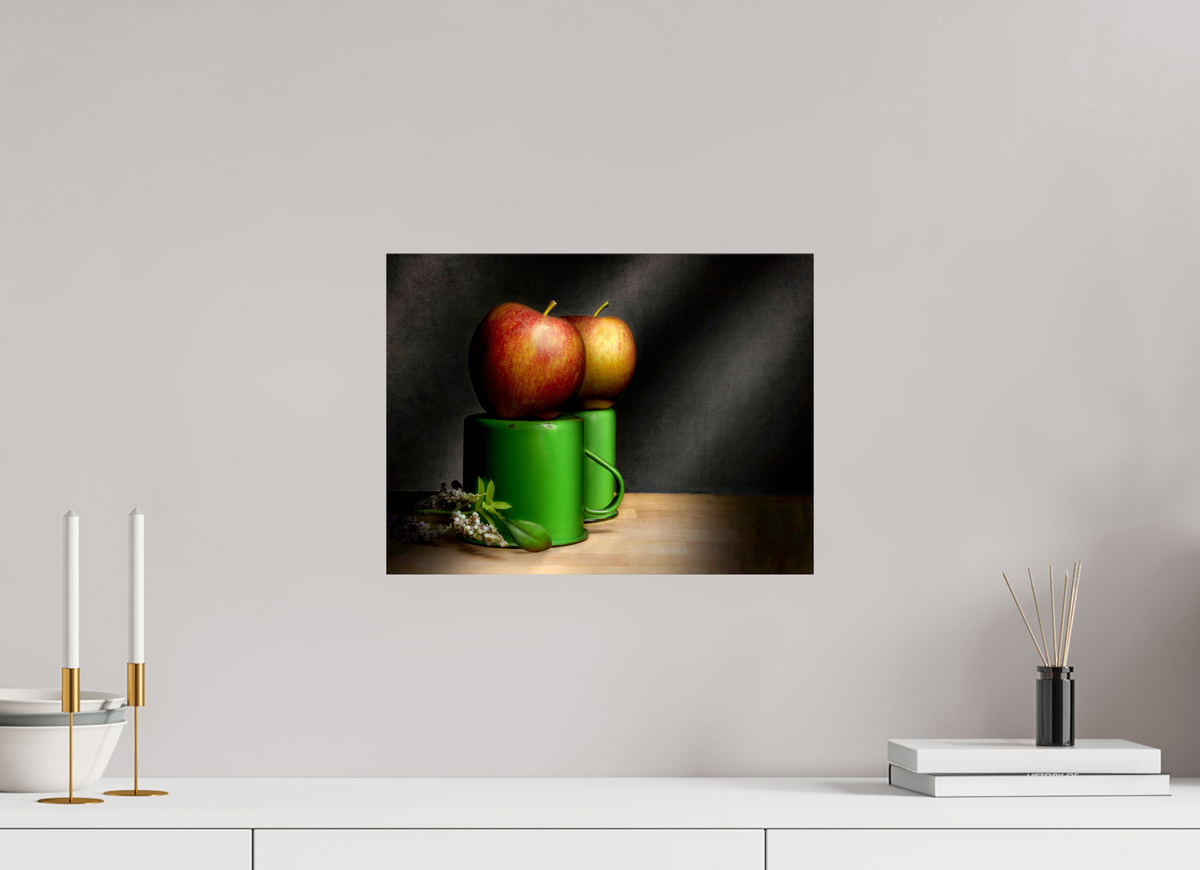 16 x 12″, Photo Print On Fuji Crystal DP II Cups & Apples | Light Painted Fine Art Print