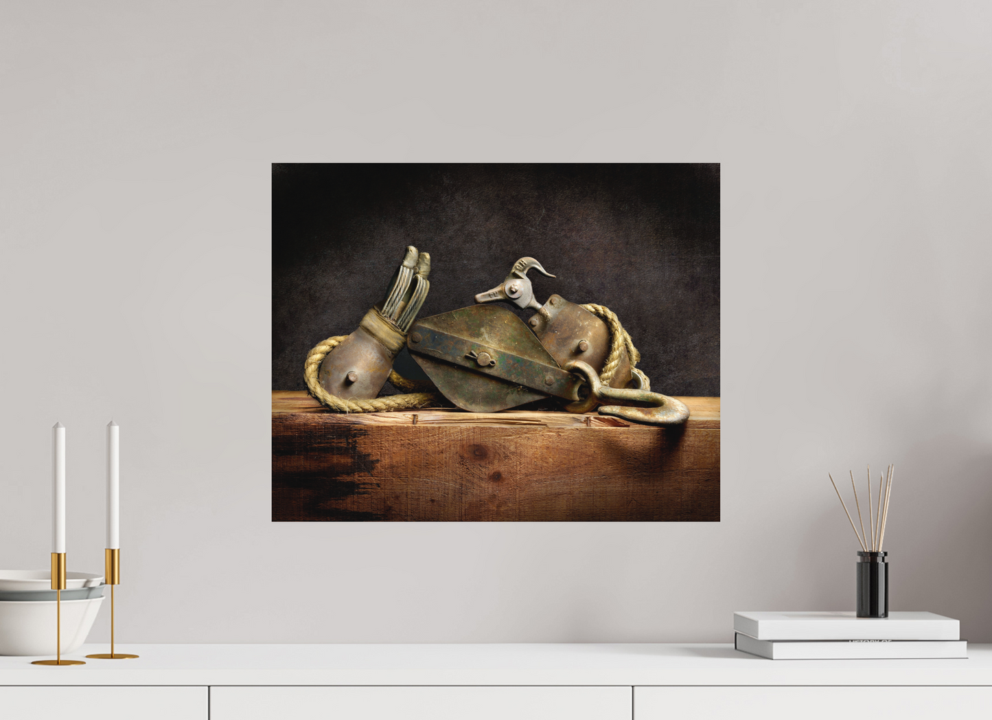 20 x 16″, Metal Print Ready To Hang Legacy in Light — A Tribute to Grandfather's Tools