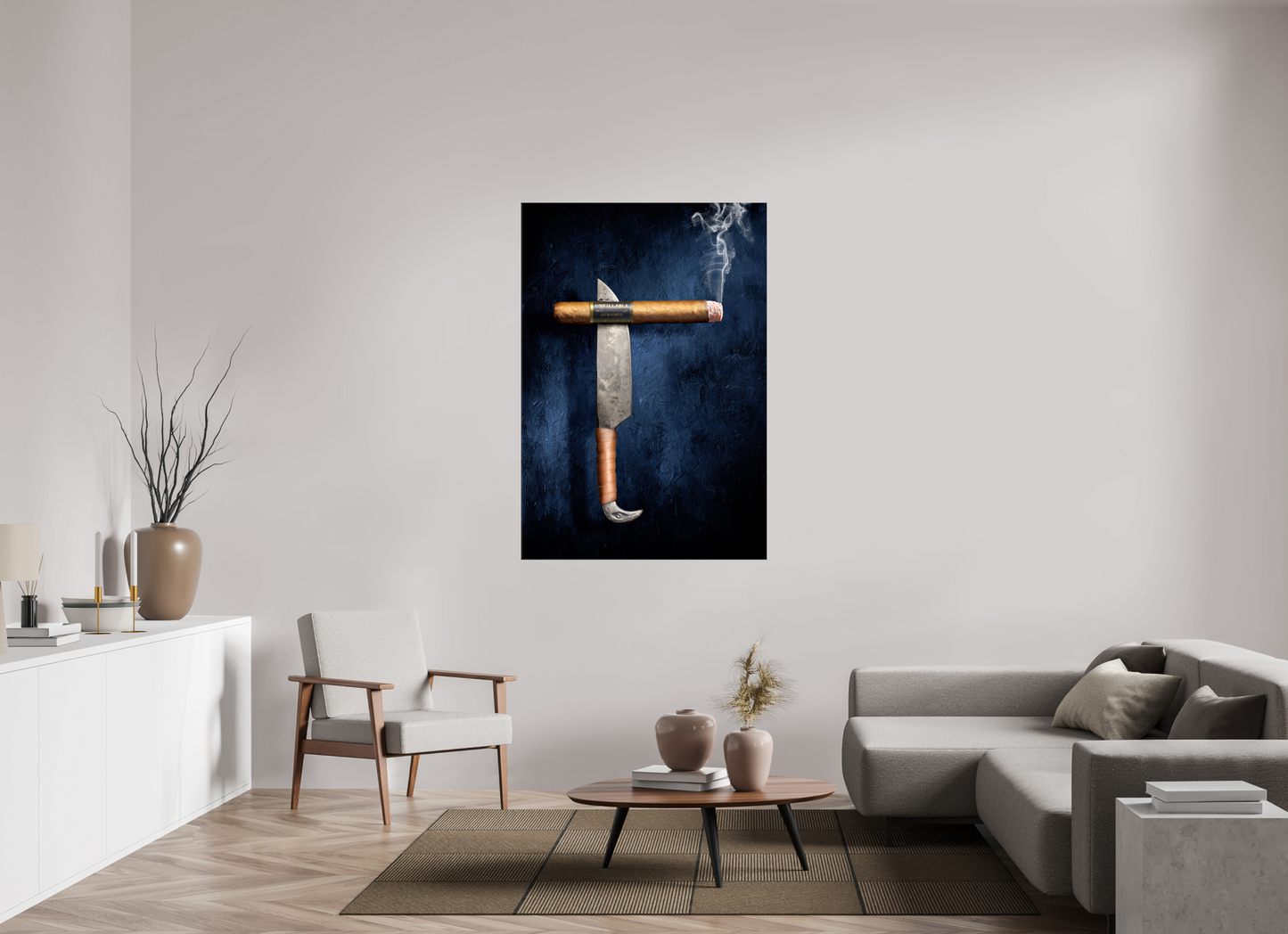39 x 56.9″, Glossy Canvas Unkillable Cigar