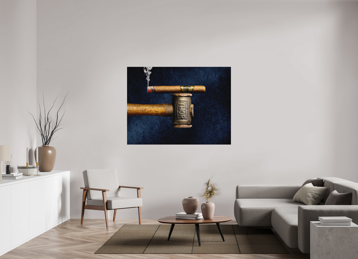 60 x 45″, Metal Print Ready To Hang Smoke & Thunder