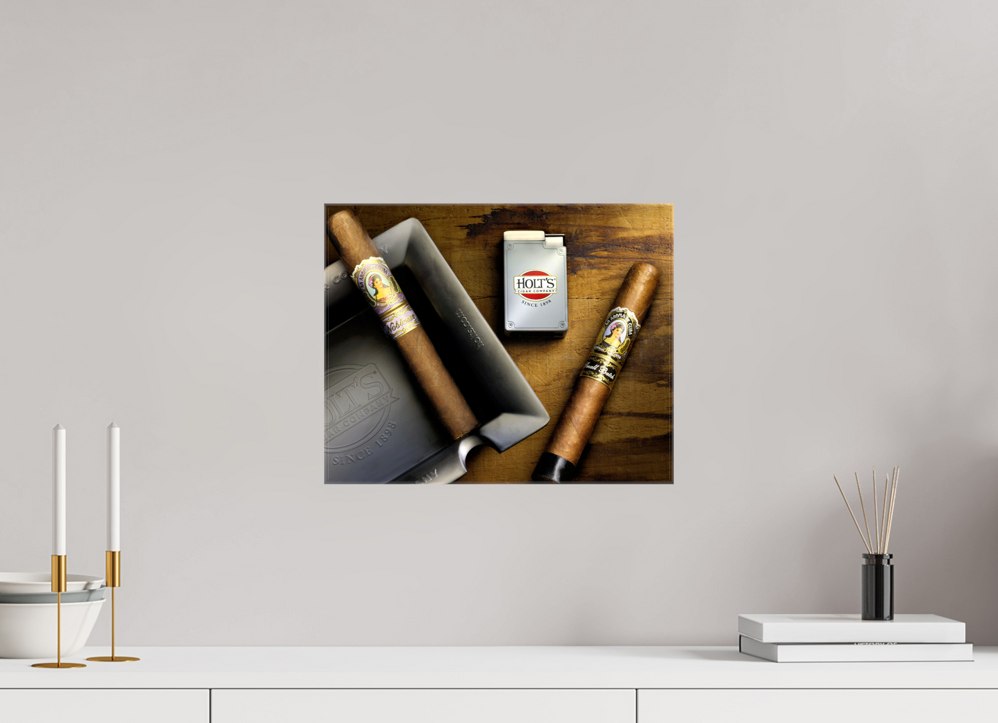 15 x 12″, Glossy Canvas Holt's Cigar Light Painting | La Aroma De Cuba Fine Art Photography