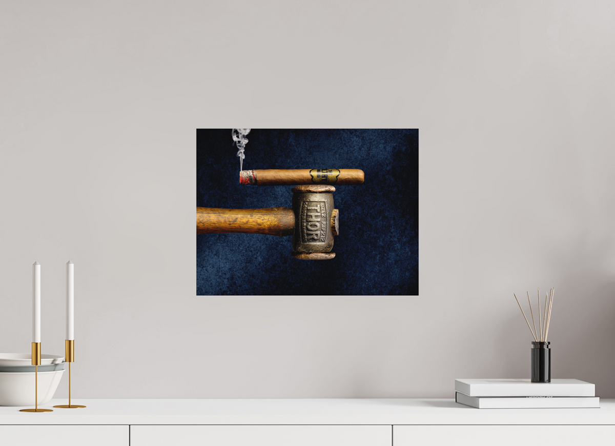 16 x 12″, Metal Print Ready To Hang Smoke & Thunder