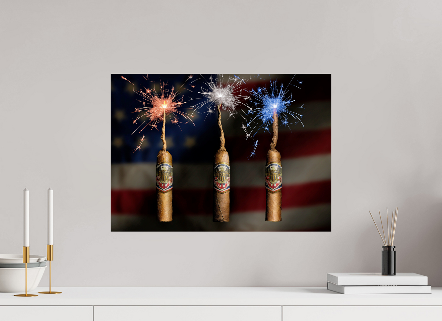 22.4 x 16″, Photo Print On Fuji Crystal DP II firecracker 4th of july 250th anniversary