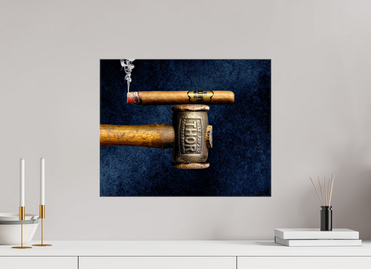 20 x 16″, Glossy Canvas Filthy Viking - Thors hammer