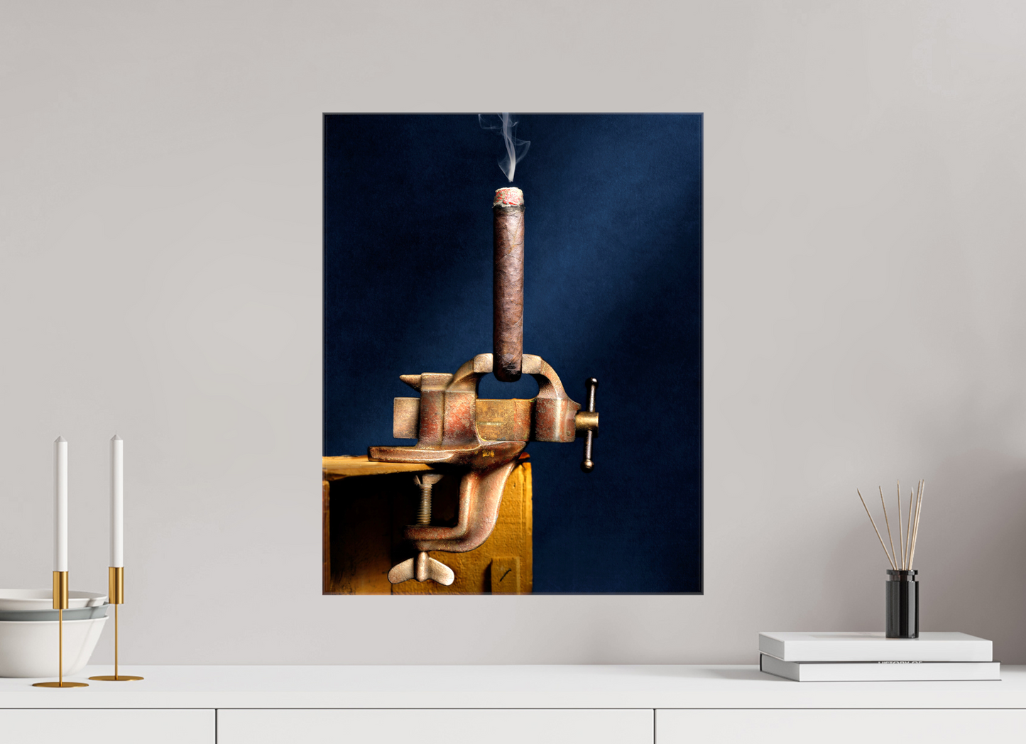 16 x 20.4″, Glossy Canvas My Only Vise | Light Painted Fine Art Photography