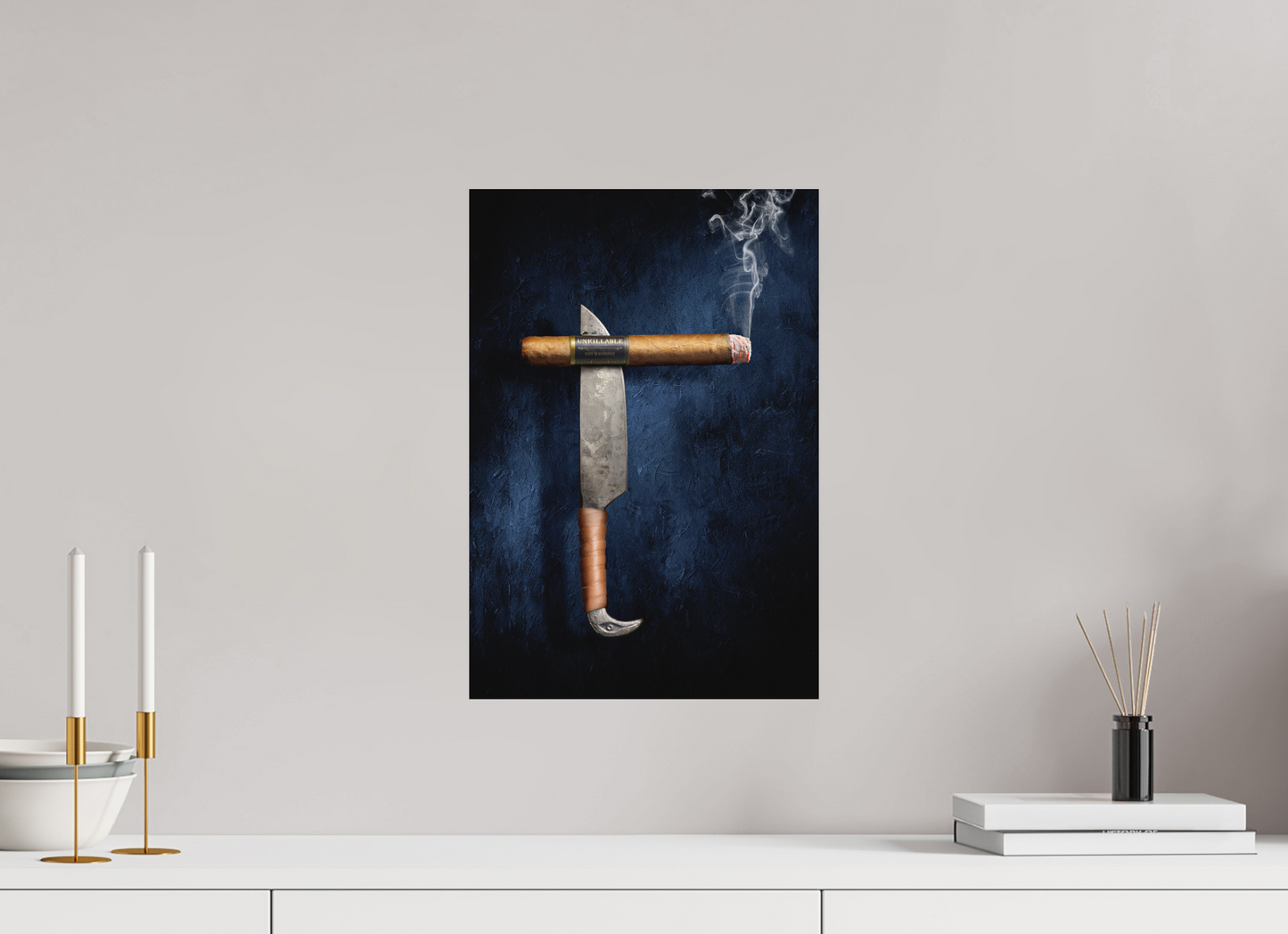 12 x 17.5″, Metal Print Ready To Hang Unkillable Cigar