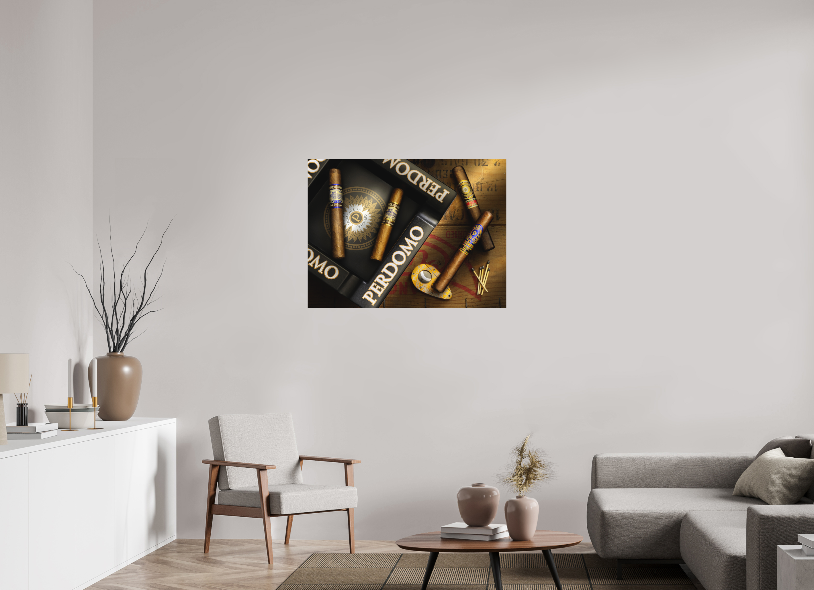 40 x 30″, Metal Print Ready To Hang Perdomo Cigars