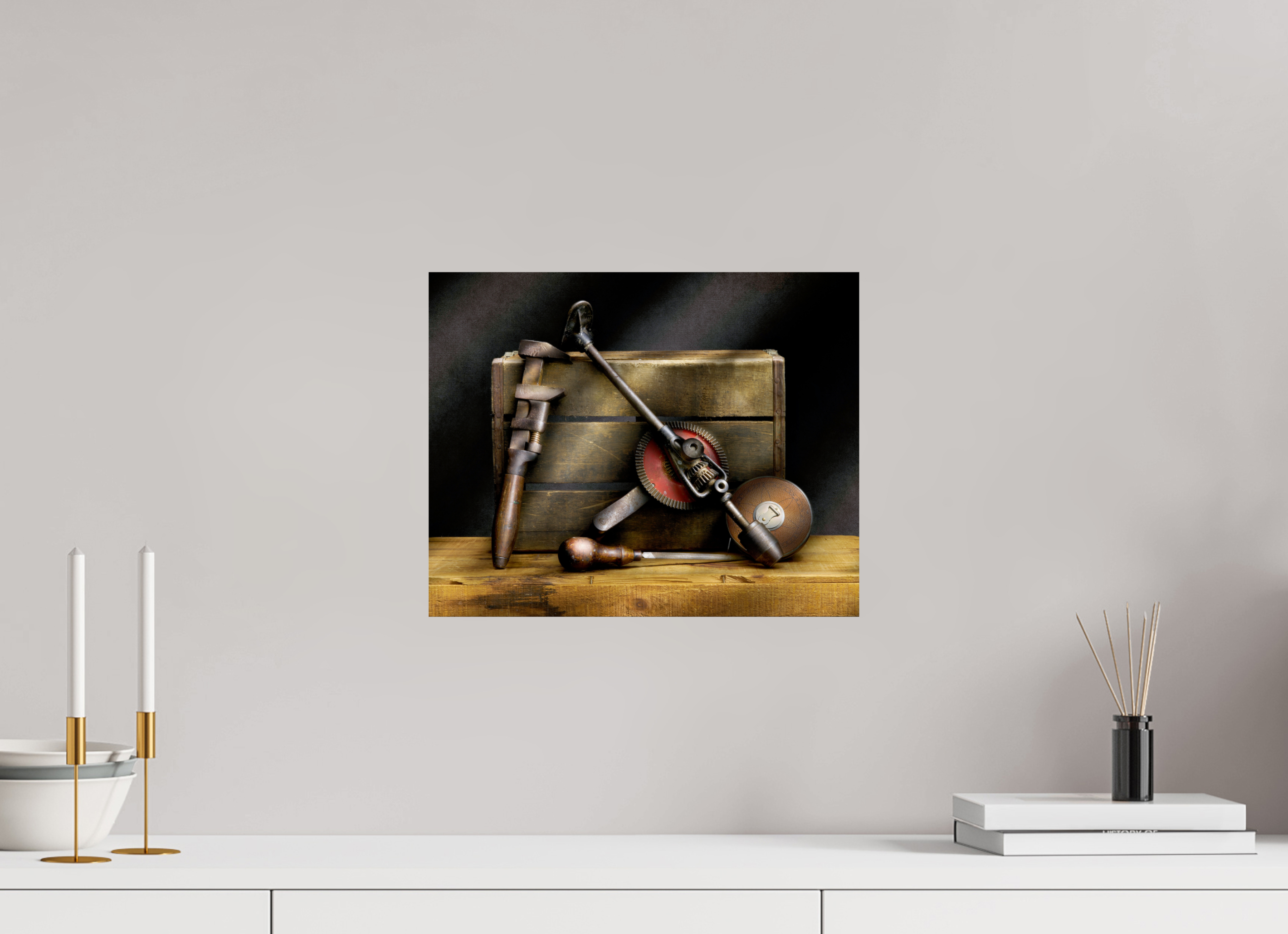 15 x 12″, Photo Print On Fuji Crystal DP II Legacy in Light — Grandfather's Tools, Study No. 2