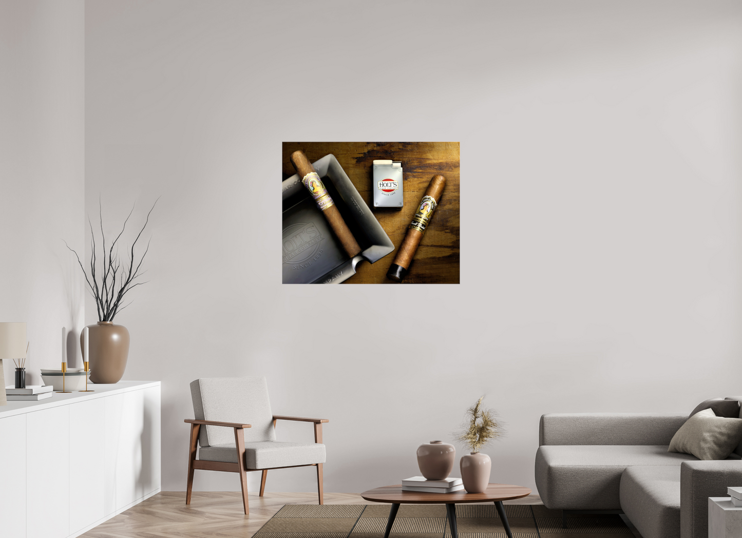 38.8 x 31″, Glossy Canvas Holt's Cigar Light Painting | La Aroma De Cuba Fine Art Photography