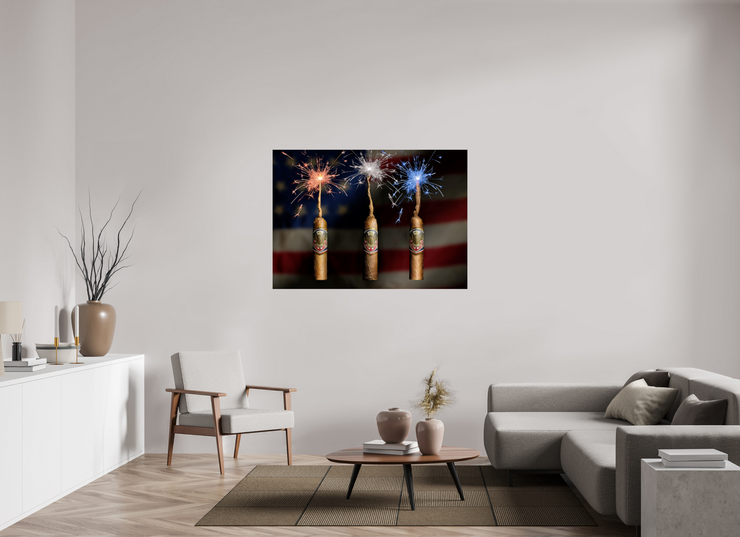 54.6 x 39″, Photo Print On Fuji Crystal DP II firecracker 4th of july 250th anniversary
