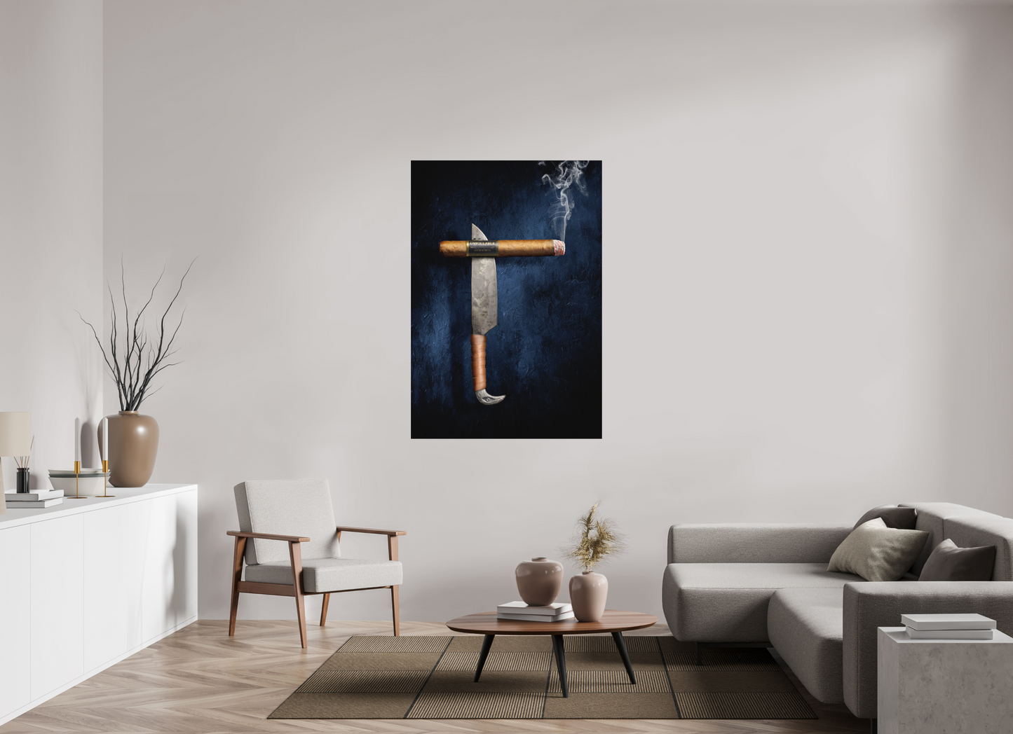 39 x 56.9″, Metal Print Ready To Hang Unkillable Cigar