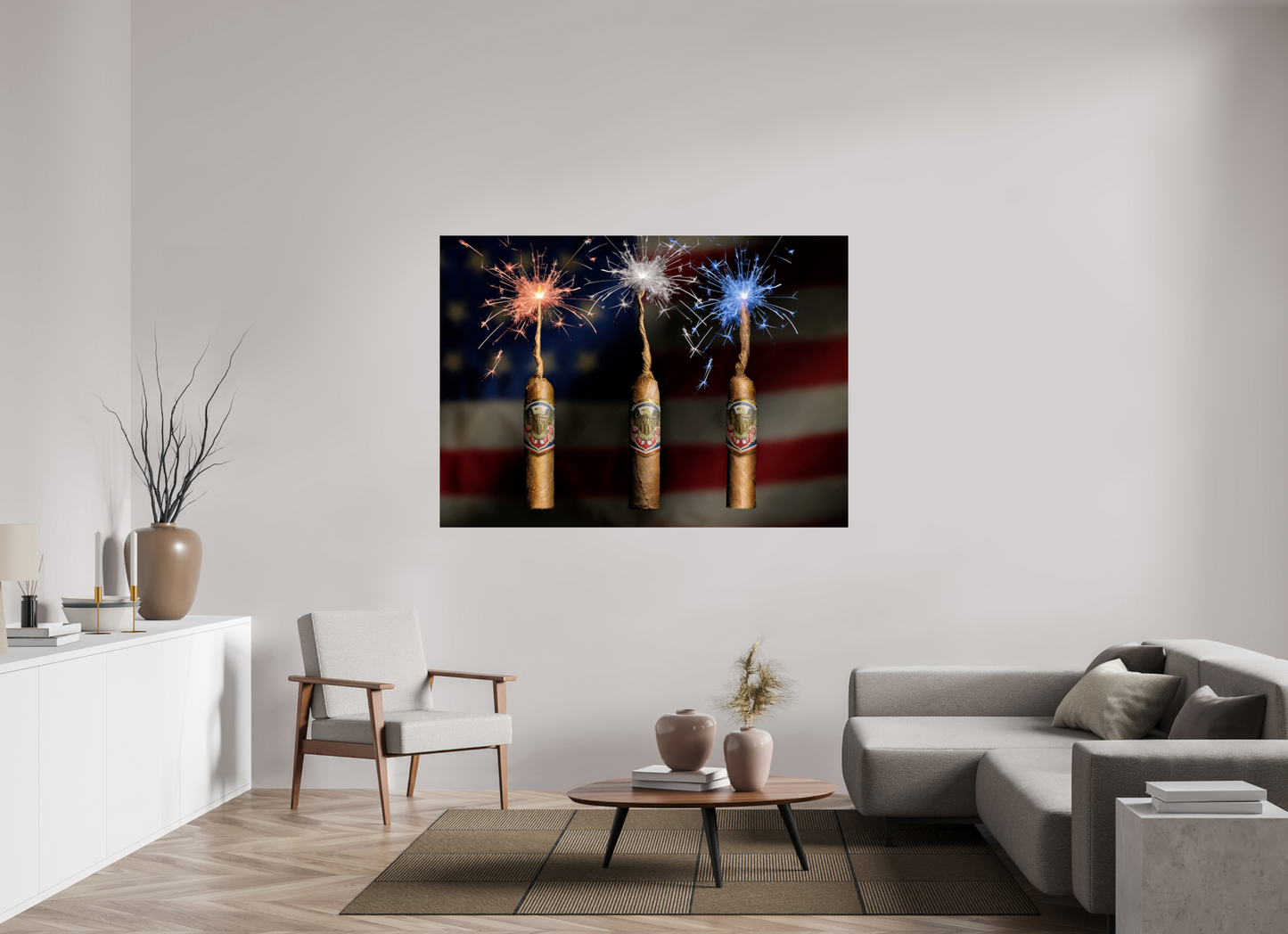 65.8 x 47″, Photo Print On Fuji Crystal DP II firecracker 4th of july 250th anniversary