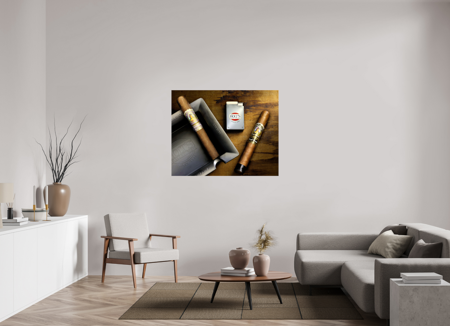 48.8 x 39″, Glossy Canvas Holt's Cigar Light Painting | La Aroma De Cuba Fine Art Photography