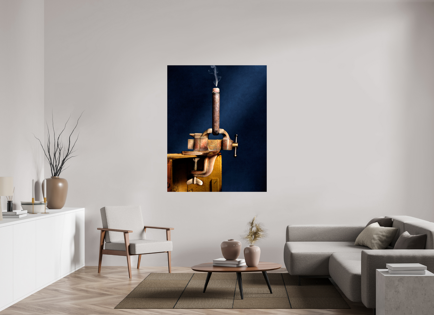 47 x 59.8″, Glossy Canvas My Only Vise | Light Painted Fine Art Photography