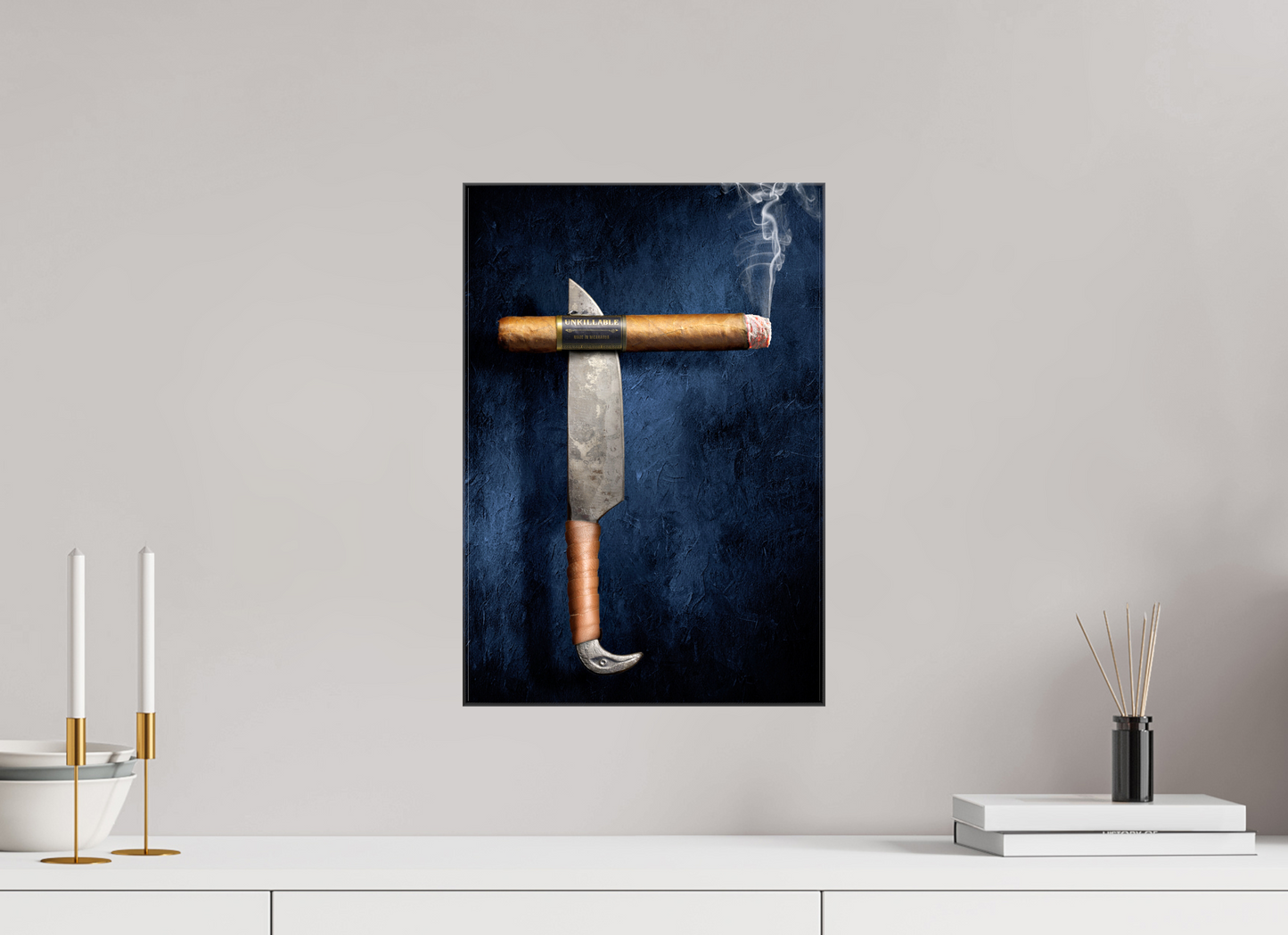 12 x 17.5″, Glossy Canvas Unkillable Cigar