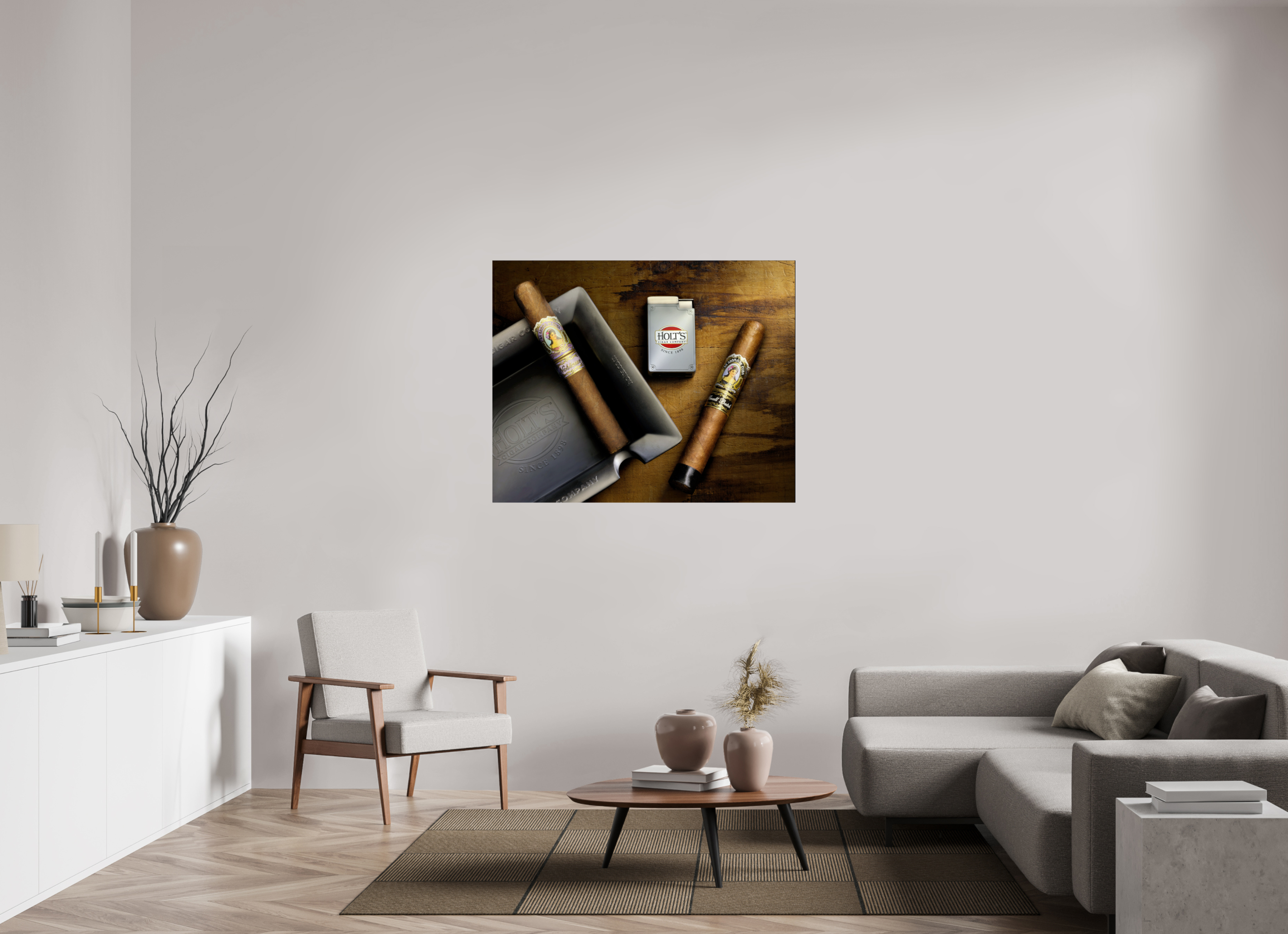 48.8 x 39″, Photo Print On Fuji Crystal DP II Holt's Cigar Light Painting | La Aroma De Cuba Fine Art Photography