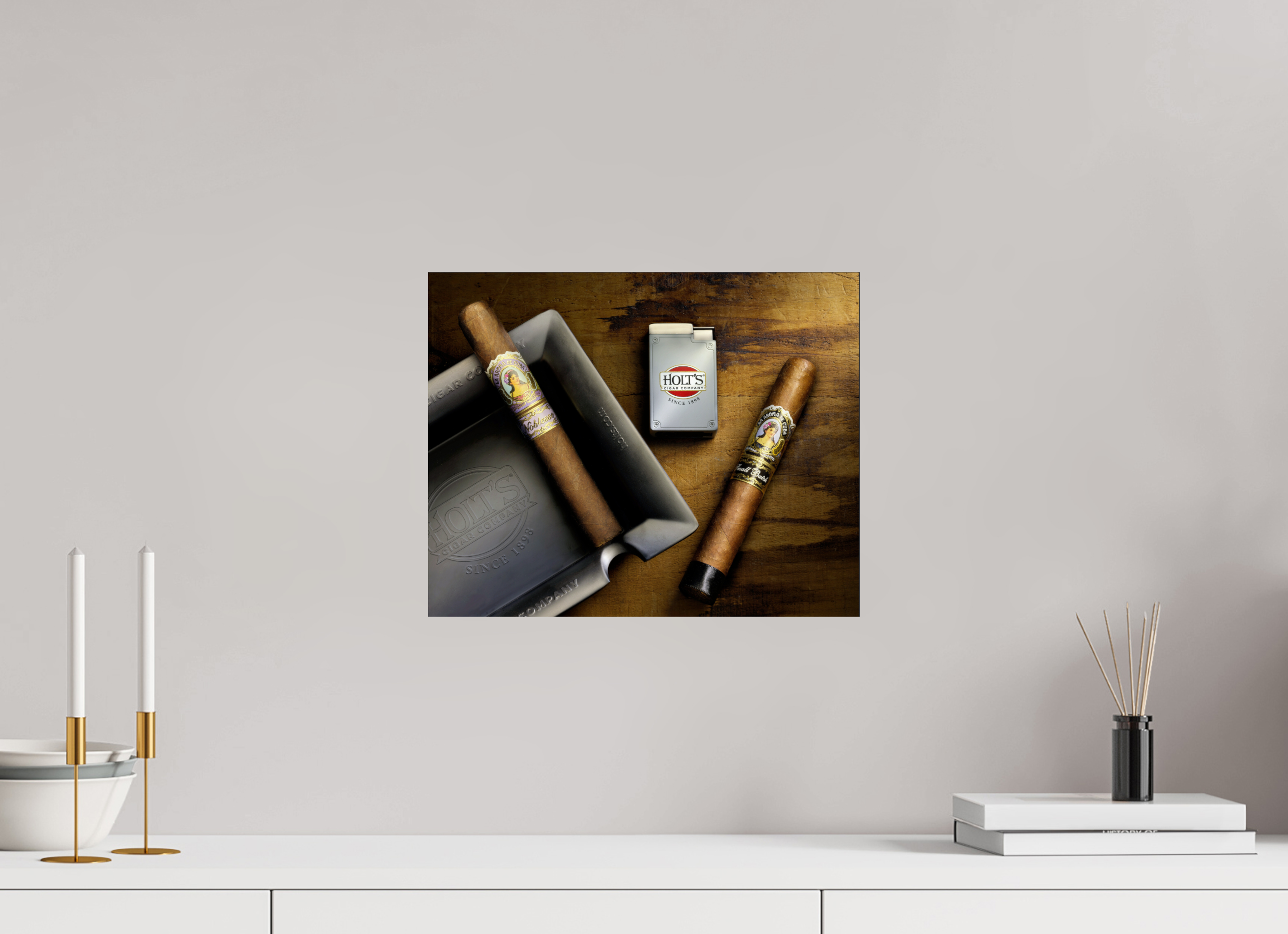 15 x 12″, Photo Print On Fuji Crystal DP II Holt's Cigar Light Painting | La Aroma De Cuba Fine Art Photography
