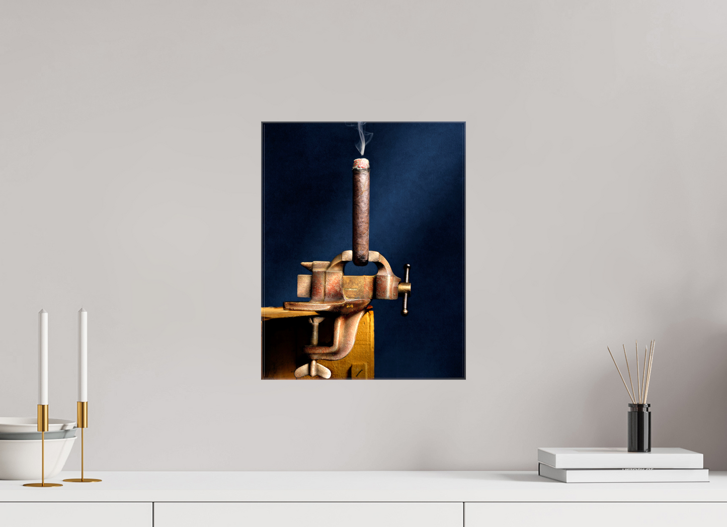 12 x 15.3″, Glossy Canvas My Only Vise | Light Painted Fine Art Photography