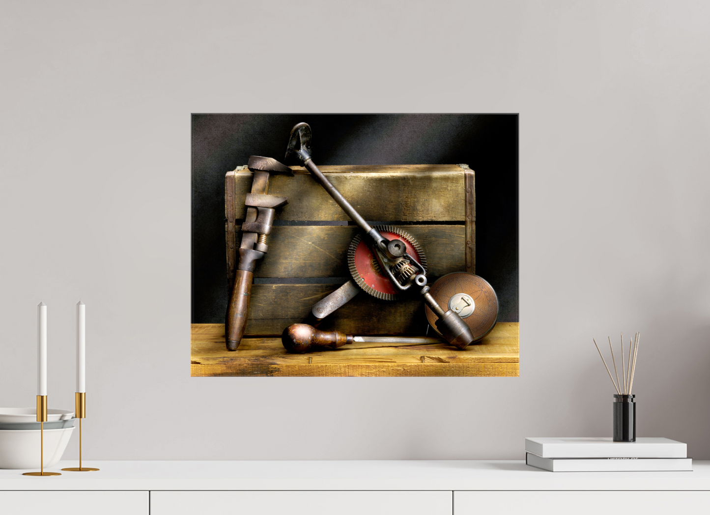 20 x 16″, Glossy Canvas Legacy in Light — Grandfather's Tools, Study No. 2