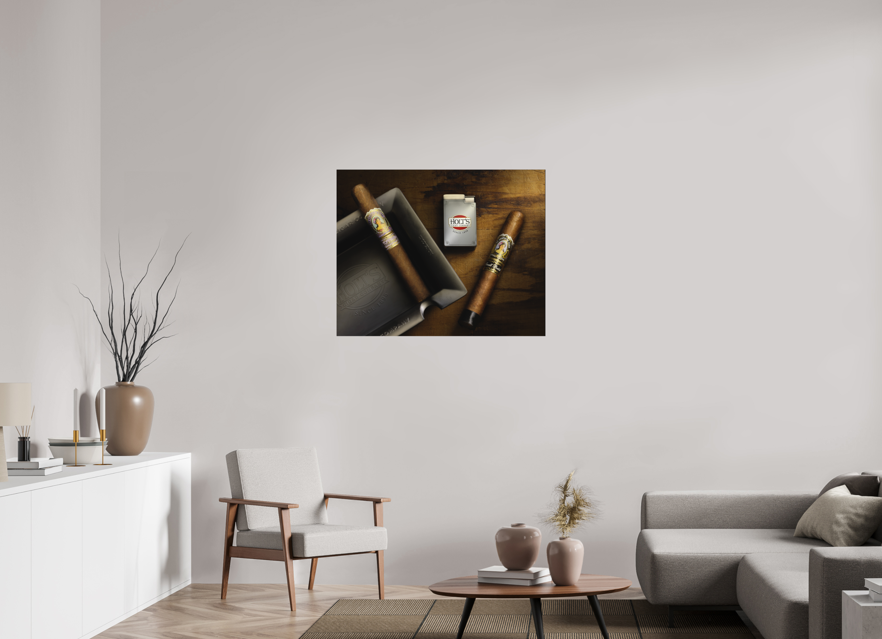 38.8 x 31″, Metal Print Ready To Hang Holts