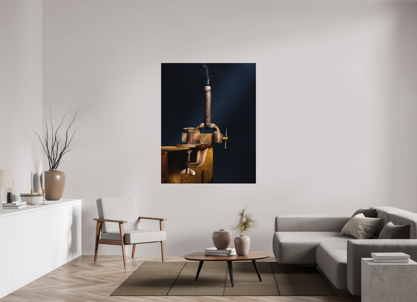 47 x 59.8″, Metal Print Ready To Hang My Only Vise