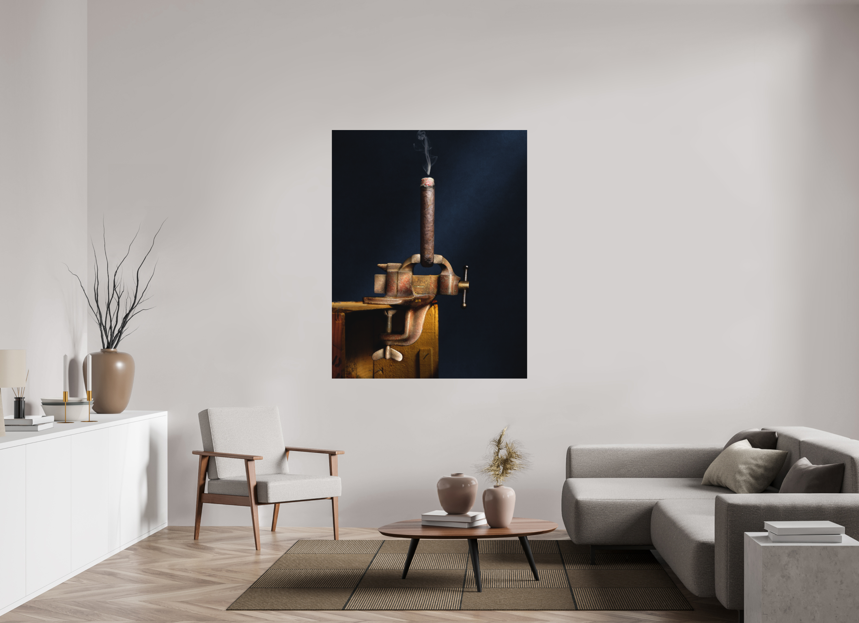 47 x 59.8″, Metal Print Ready To Hang My Only Vise