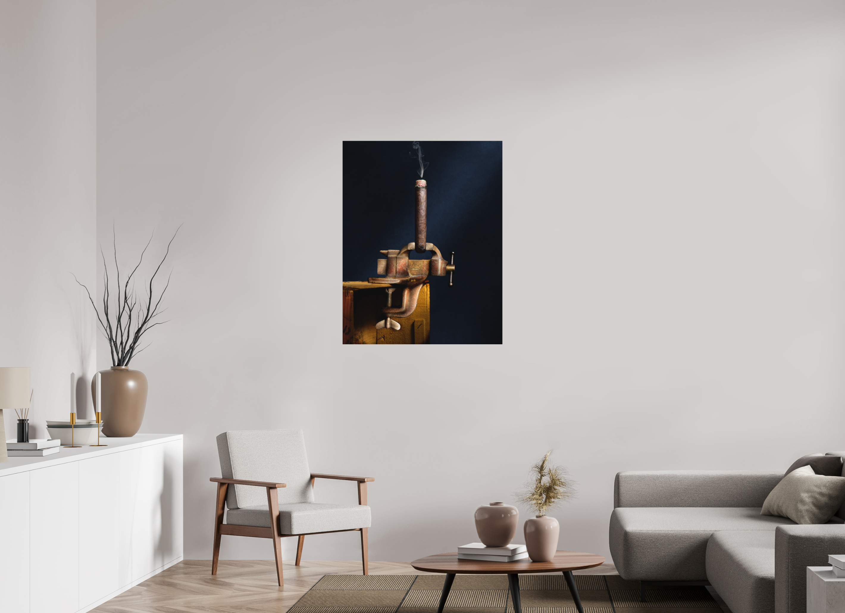 31 x 39.4″, Metal Print Ready To Hang My Only Vise