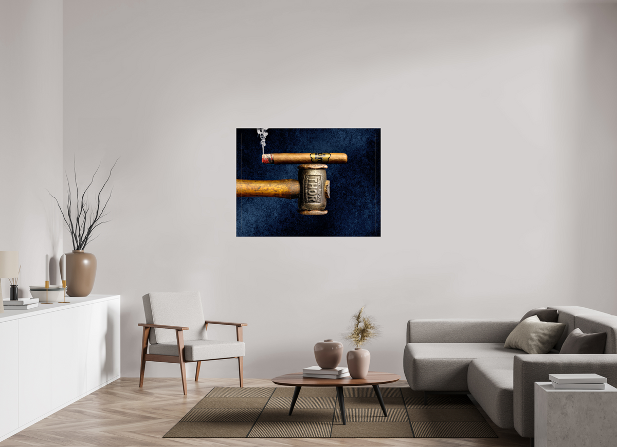 48 x 36″, Glossy Canvas Smoke & Thunder