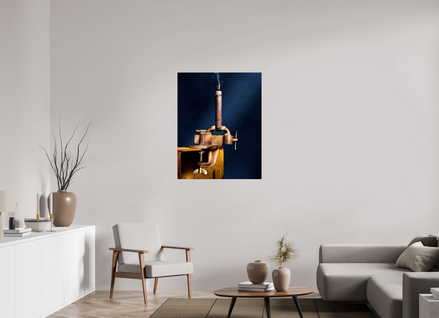 31 x 39.4″, Glossy Canvas My Only Vise | Light Painted Fine Art Photography