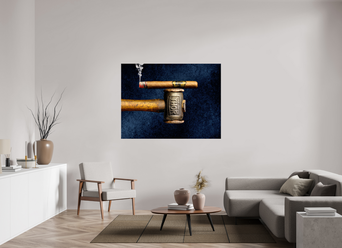 60 x 45″, Glossy Canvas Smoke & Thunder