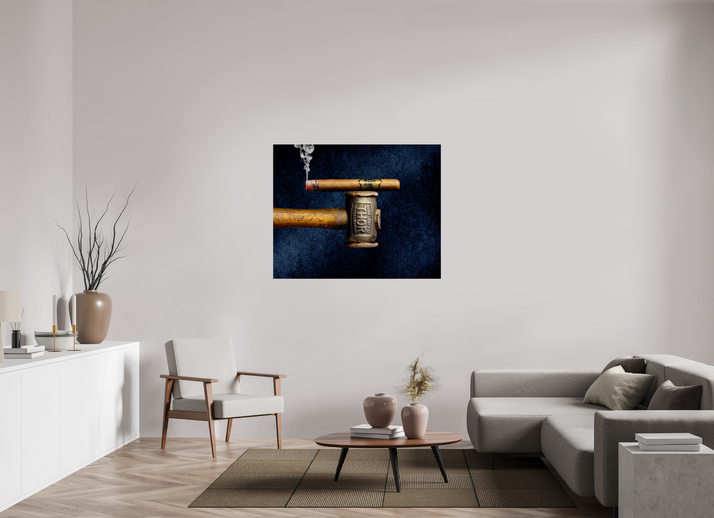48.7 x 39″, Photo Print On Fuji Crystal DP II Filthy Viking - Thors hammer