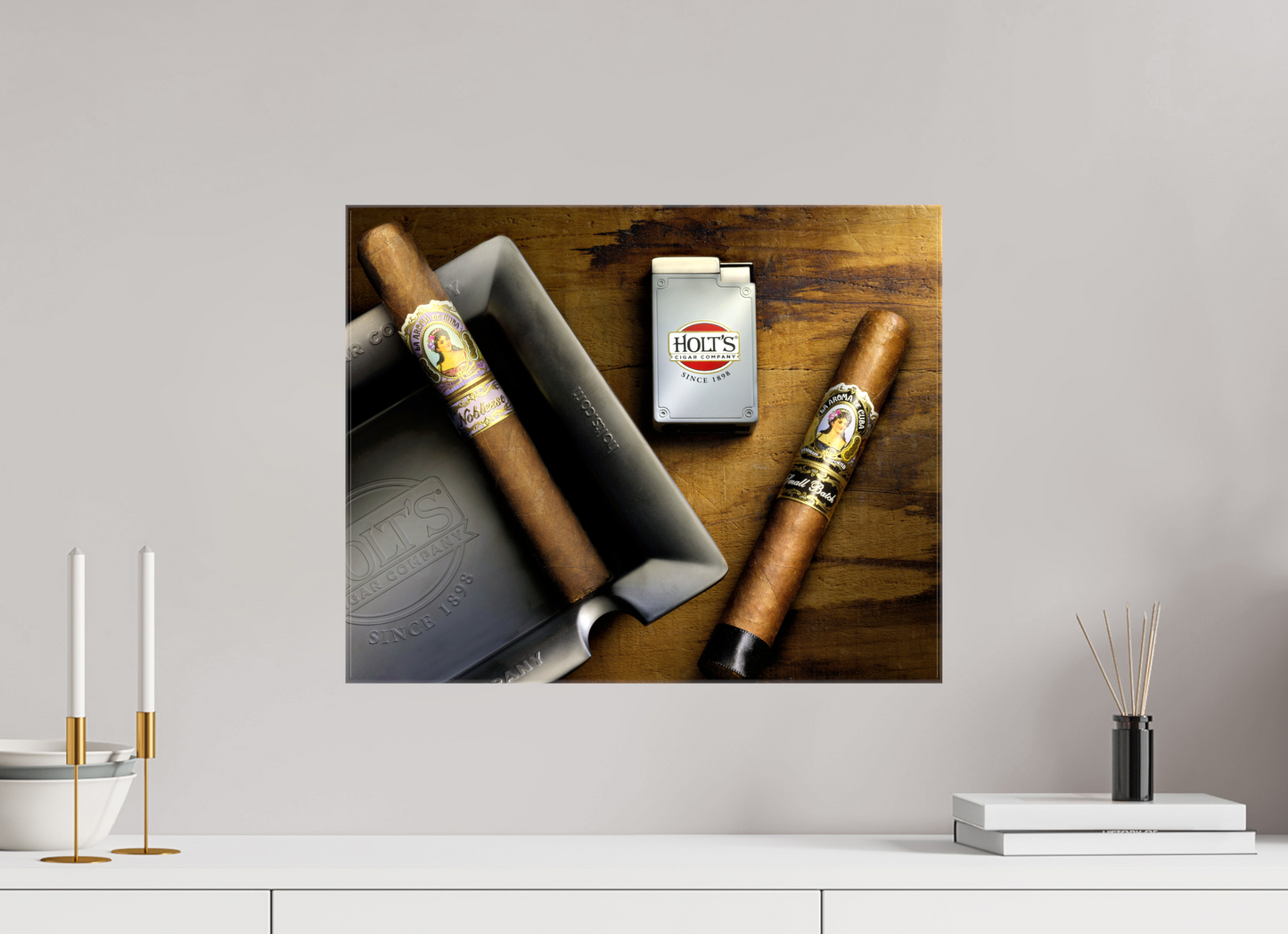 20 x 16″, Glossy Canvas Holt's Cigar Light Painting | La Aroma De Cuba Fine Art Photography