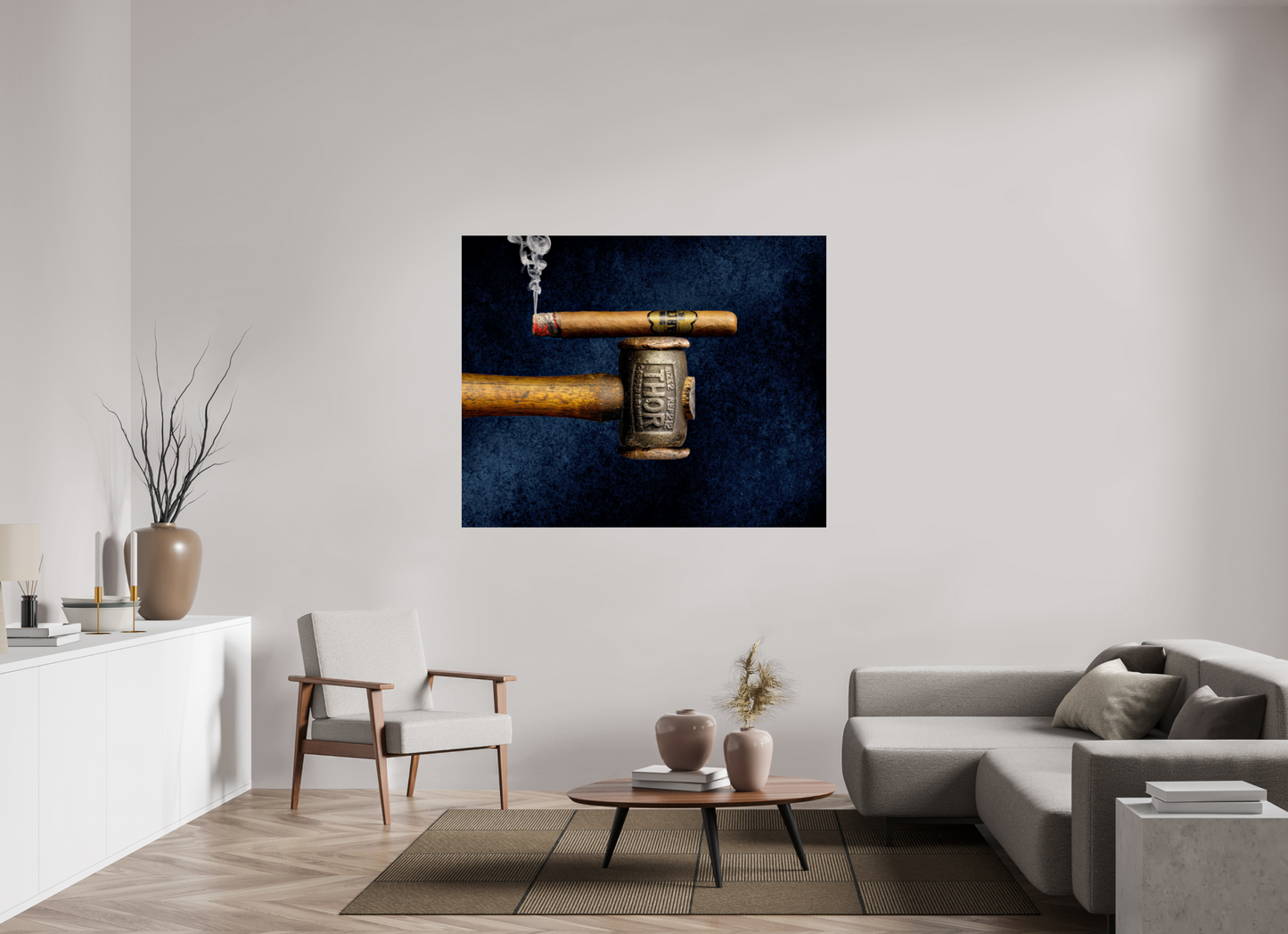 58.7 x 47″, Photo Print On Fuji Crystal DP II Filthy Viking - Thors hammer
