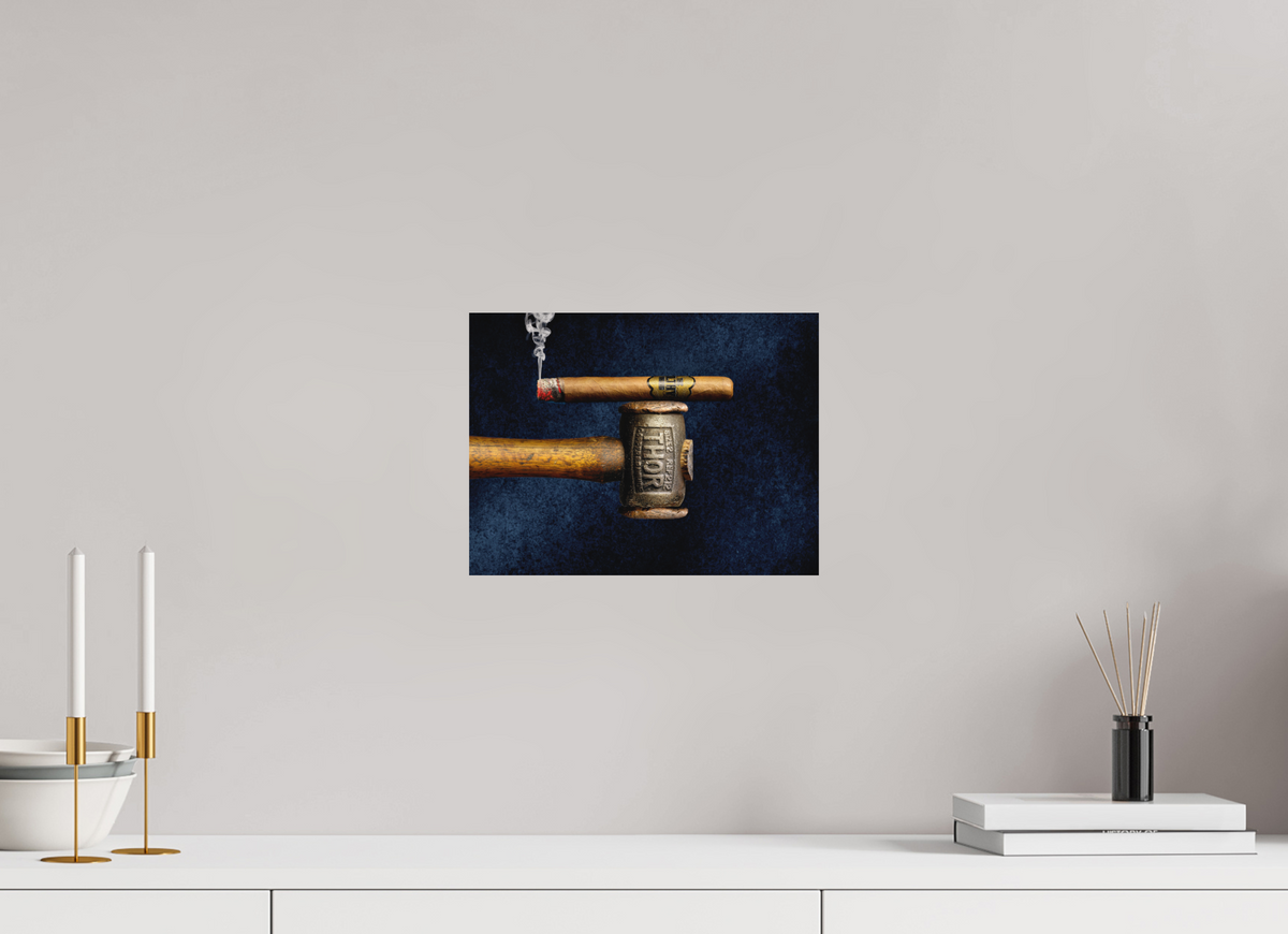 12 x 9″, Metal Print Ready To Hang Smoke & Thunder